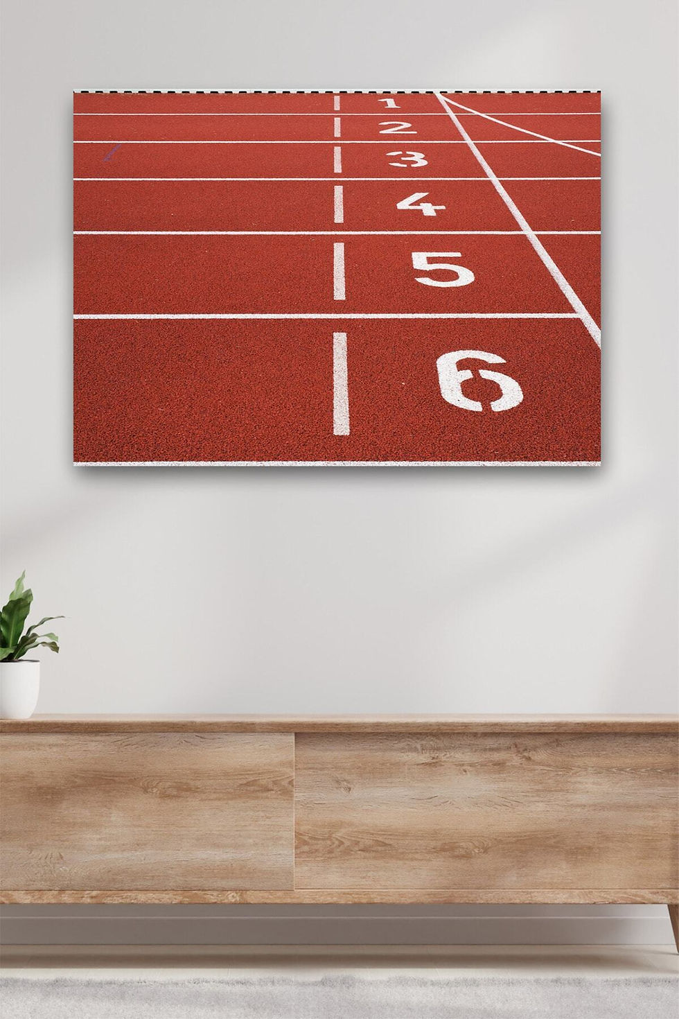 Koşu Pisti Kanvas Dekoratif Duvar Tablosu Baskılı