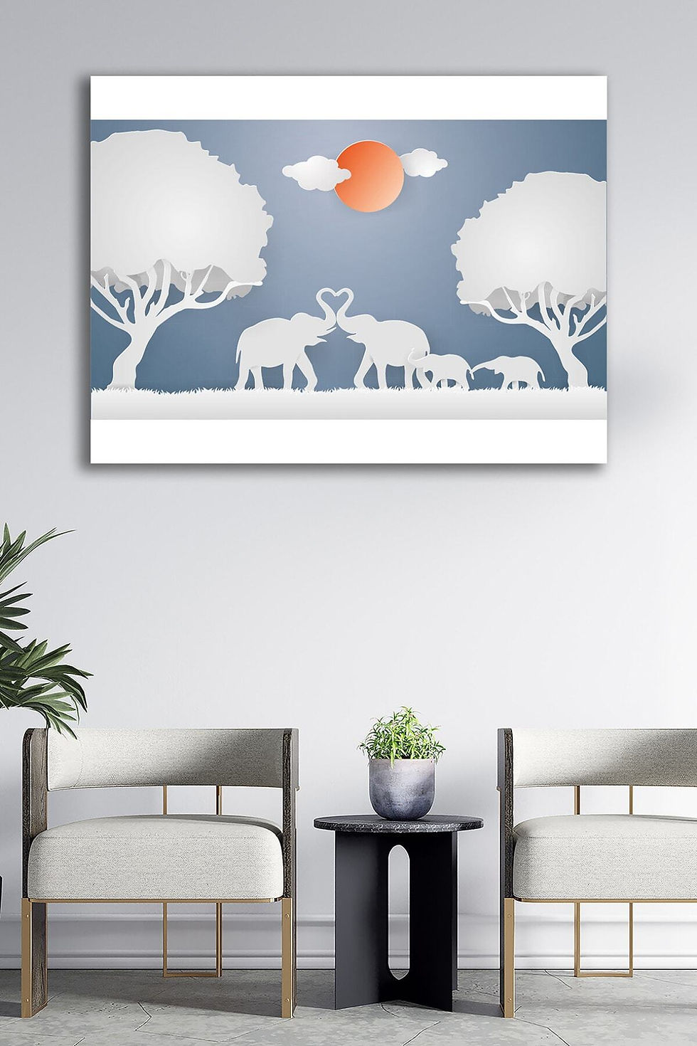 Kanvas Tablo Hayvanlar Dekoratif Duvar Tablosu Baskılı