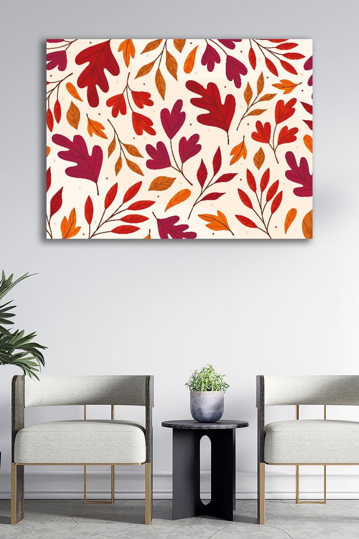 Kanvas Tablo Resim Çiçek Temalı Dekoratif Duvar Tablosu Baskılı