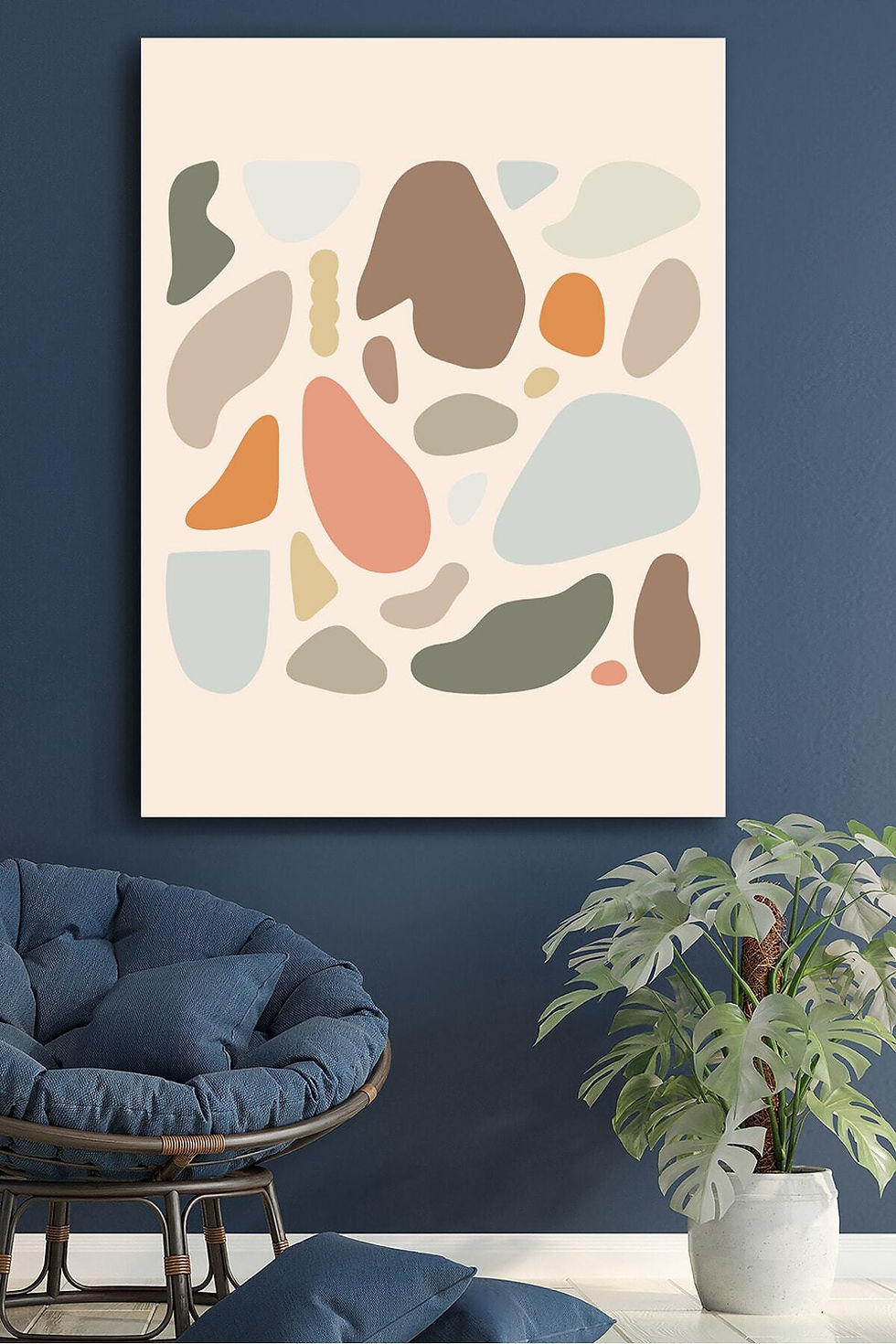 Kanvas Tablo Resim Soyut Modern Dekoratif Duvar Tablosu Baskılı