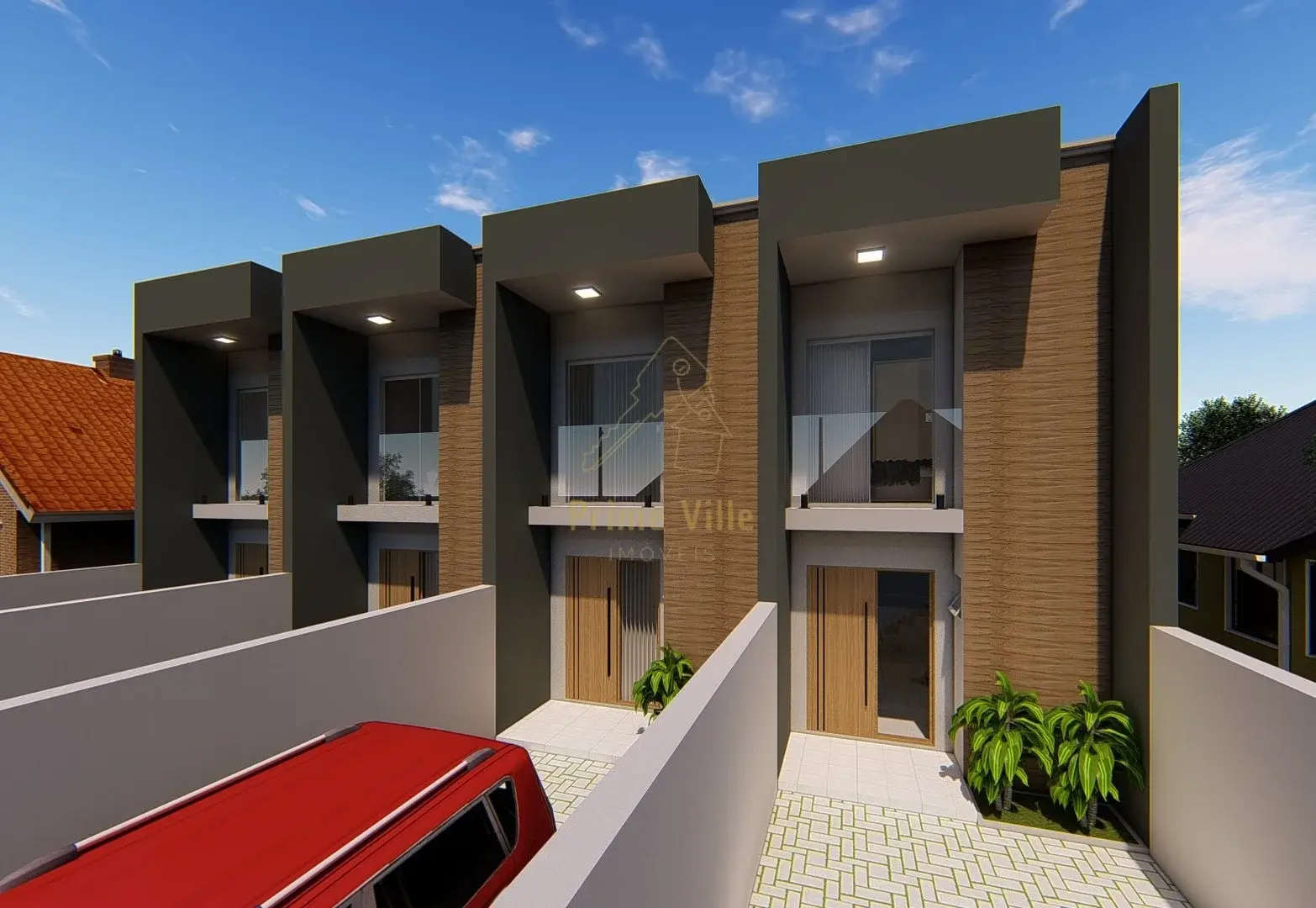 🏡 Casa Geminada Na Planta com 2 quartos sendo um com Sacada no Costa e Silva 🏡