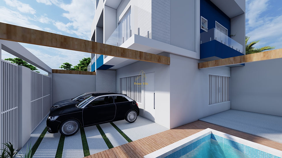 Miniatura: Sobrado geminado com suíte mais dois quartos na Enseada