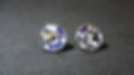 Thumbnail: #13.Stainless Steel Large Stud Galaxy Opal Earrings (Memorial Option)