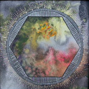 “Spheres of Influence” is a term I’ve adopted from the crew of Artemis II, inspired by their description of journeying to the far side of the moon. As they transitioned from the gravitational pull of one celestial body to another, they navigated realms invisible to the naked eye. From that vast distance, their perspective of Earth shifted to one of profound beauty and “Oneness”—the realization that we are all fellow crew members on this singular, spherical spaceship.
These paintings represent imagined realms inspired by both the cosmos and the microcosm. Whether peering through a telescope or a microscope, the viewer is drawn into a “gravitational understanding” that everything, regardless of scale, is ultimately One.