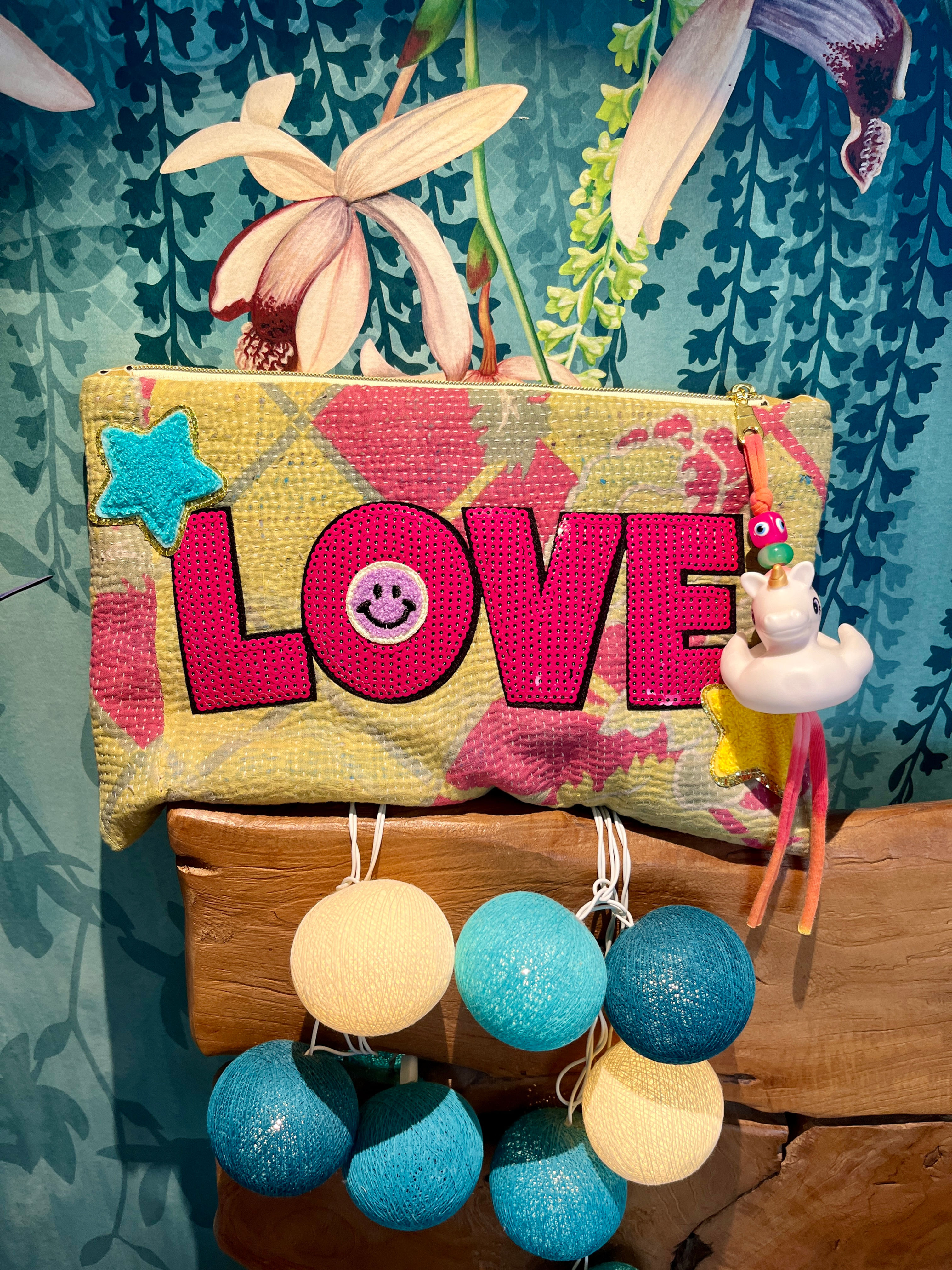 Pochette en Kantha Vintage