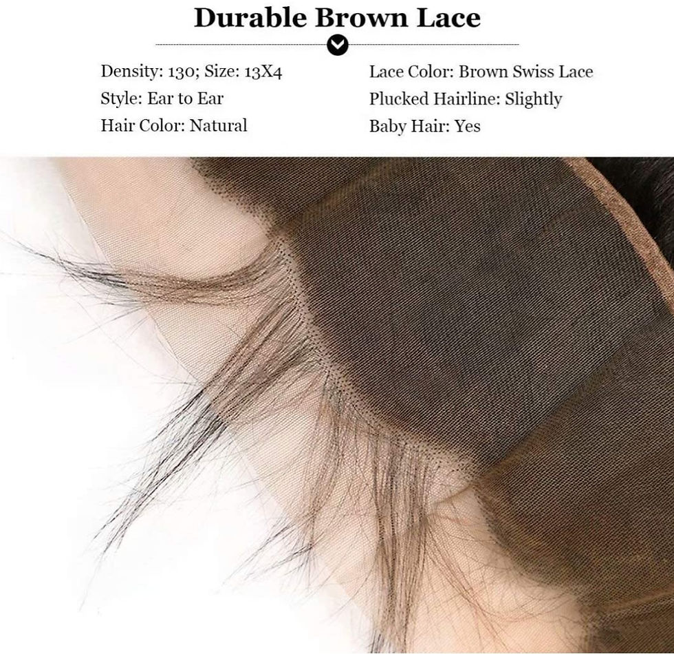 Thumbnail: Brazilian Ear to Ear Frontal with Bundles Straight Human Hair 13x4 Closure