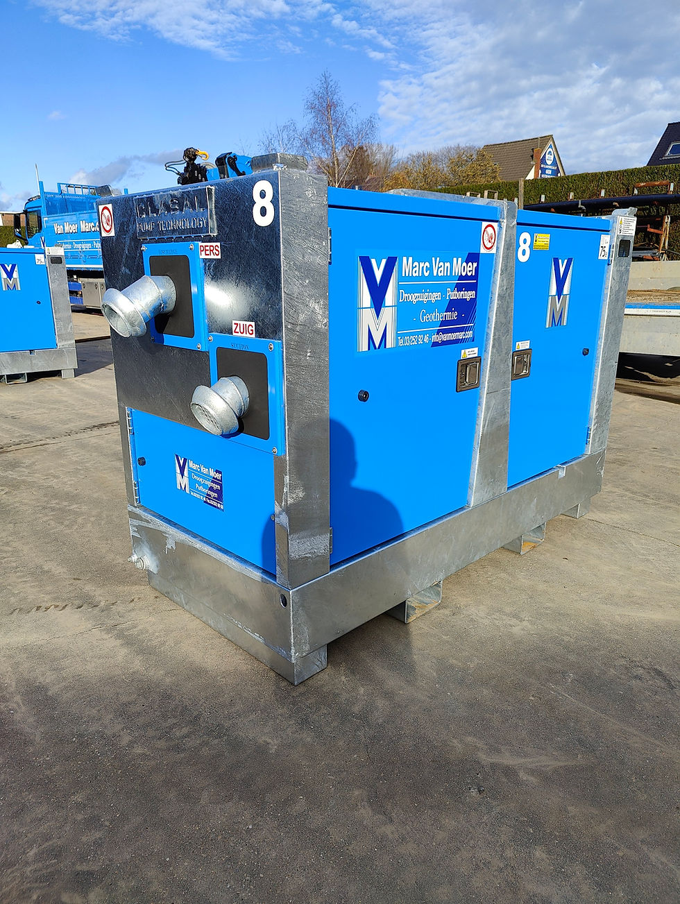 Pomp voor grondwaterverlaging bij bouw en renovatie