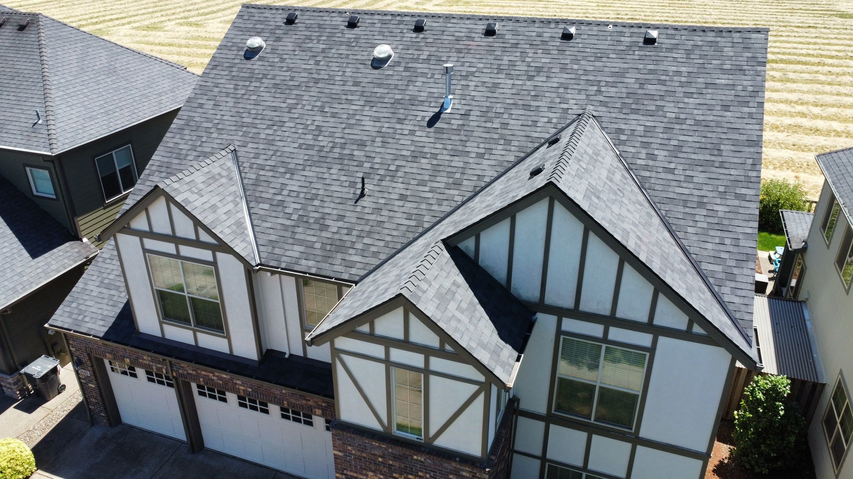Legacy Midnight Black shingle roof installation