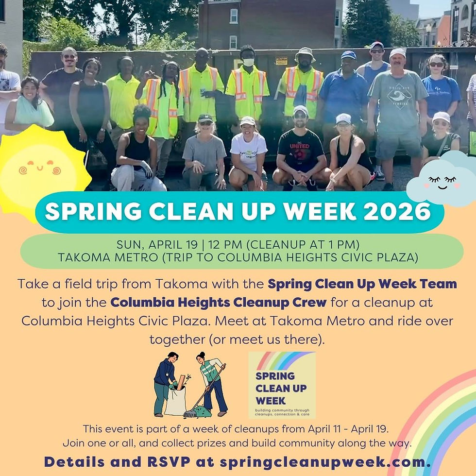 Columbia Heights Cleanup Crew ... Community Clean Up