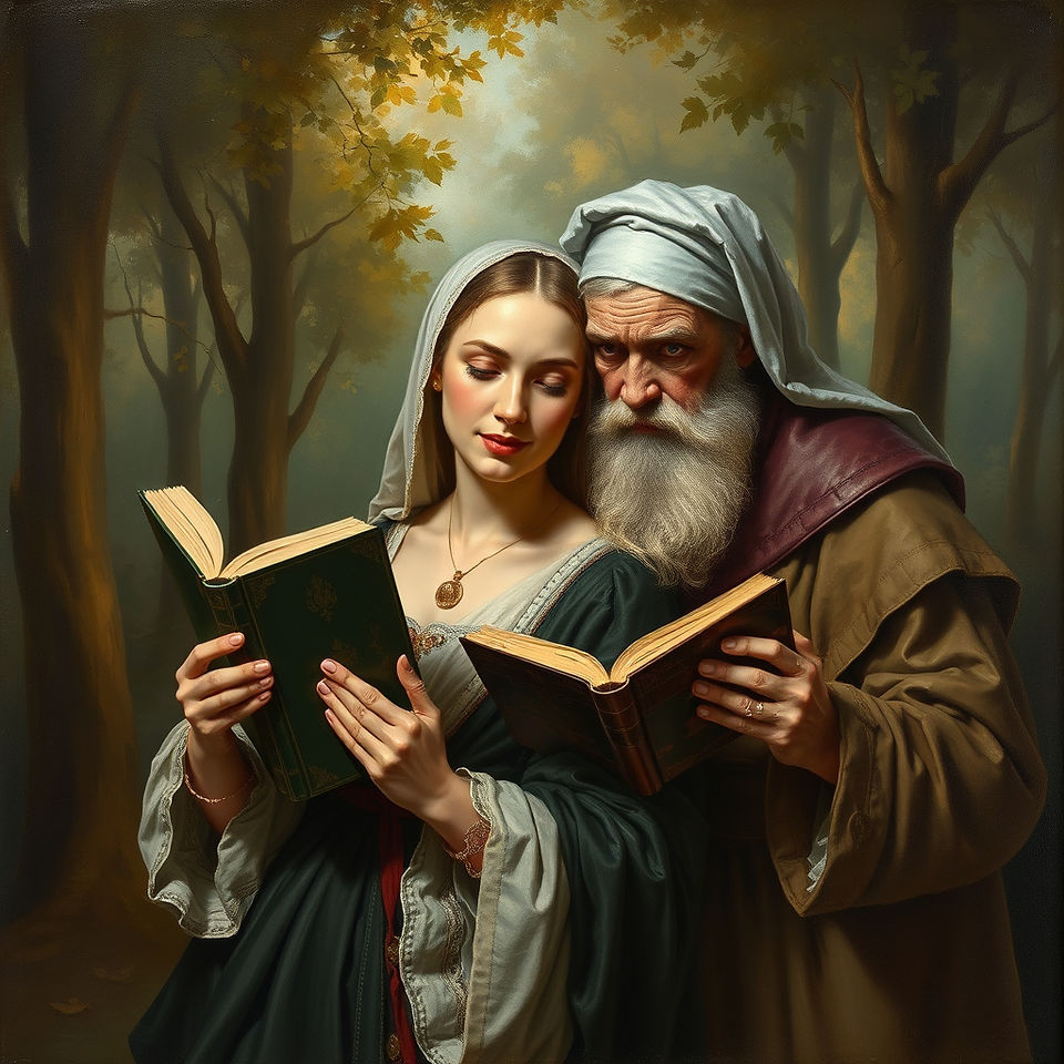Der Troubadour Feardorcha mit seiner Schwester