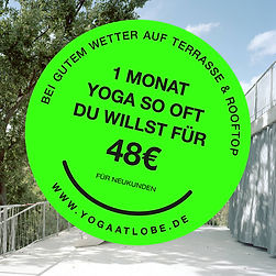 YOGA at Lobe Block Sticker