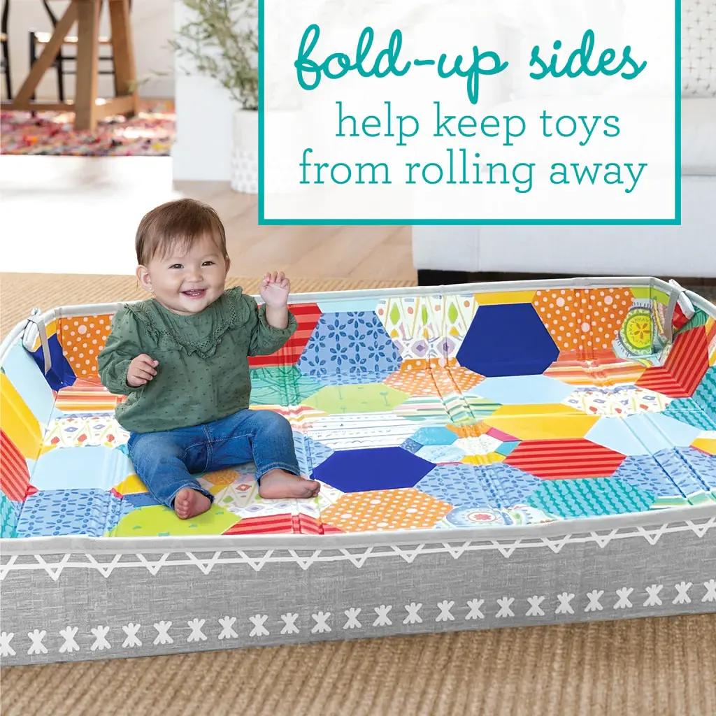 Fold Up Sides or Lay Flat Play Mat