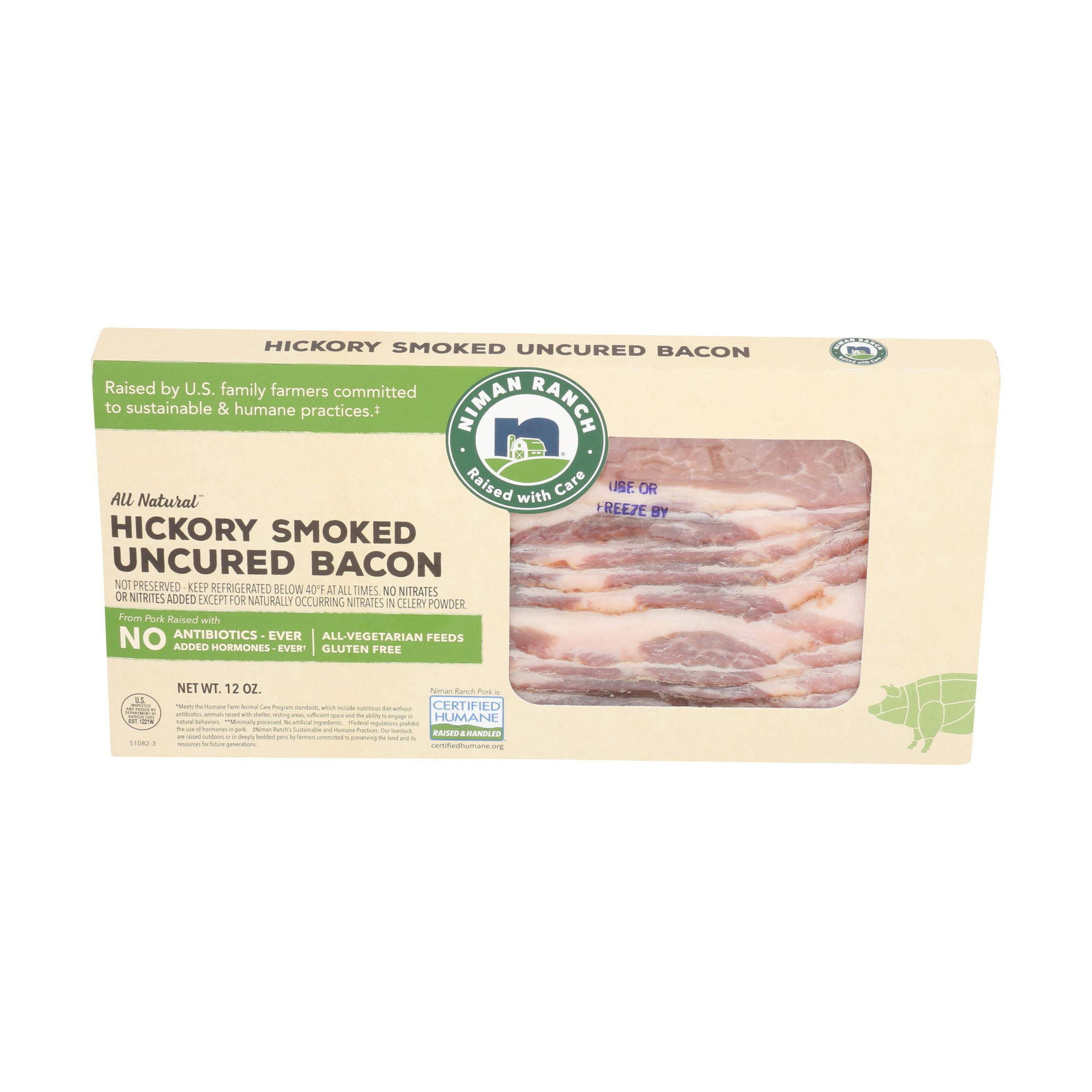 Niman Ranch All Natural Hickory Smoked Uncured Bacon
