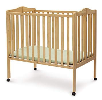 Compact Size Folding Crib With Mattress