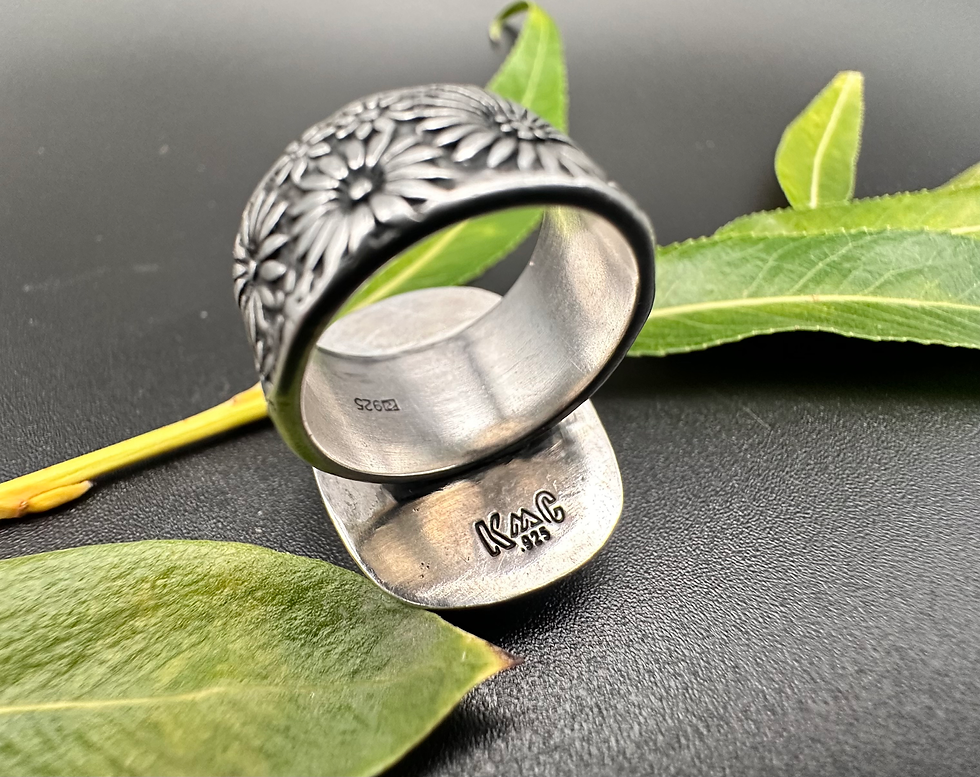 Thumbnail: Fire Obsidian Daisy Ring