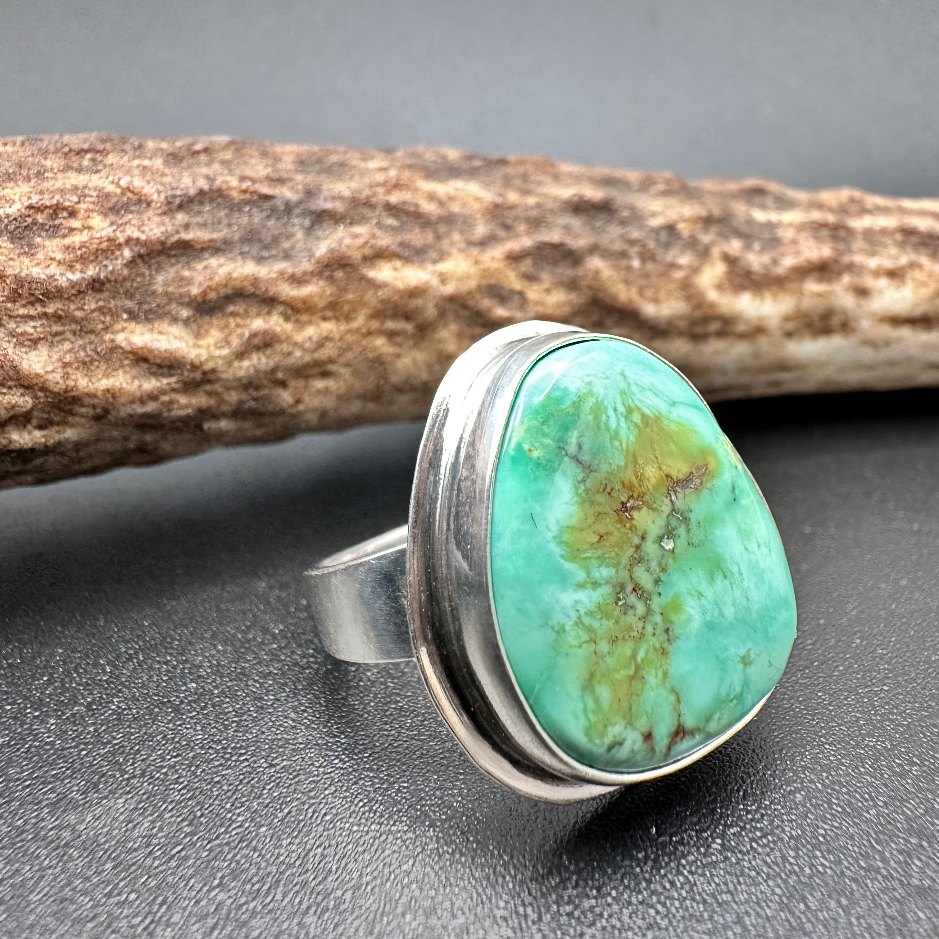 Broken Arrow Variscite Ring