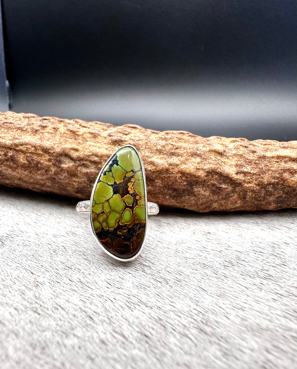 Thumbnail: Ninja Turtle - Hubei Turquoise Ring