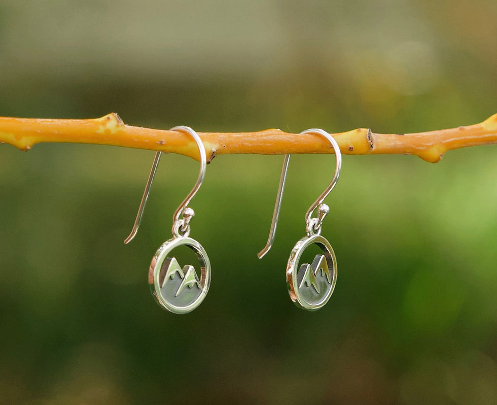 Thumbnail: Minimalist Mountain Jewelry Set