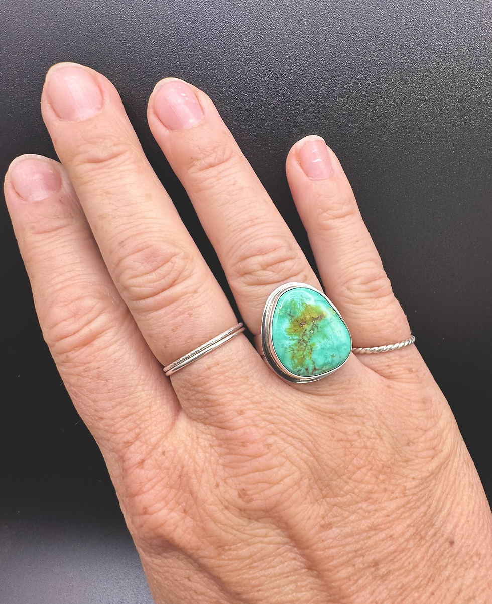 Thumbnail: Broken Arrow Variscite Ring