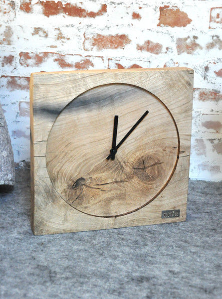 Miniatura: Zegar LOFT - dębowy