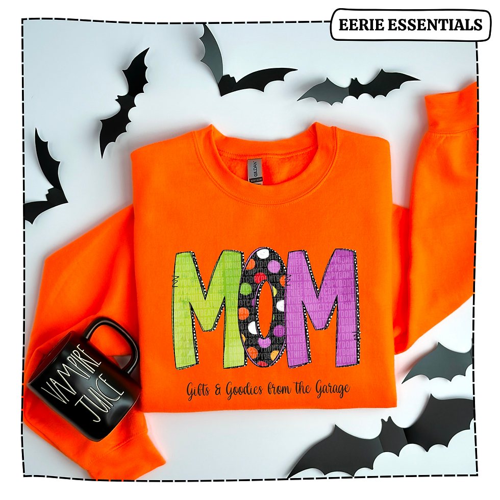 Spooky Scribbles Title Tee - Mom