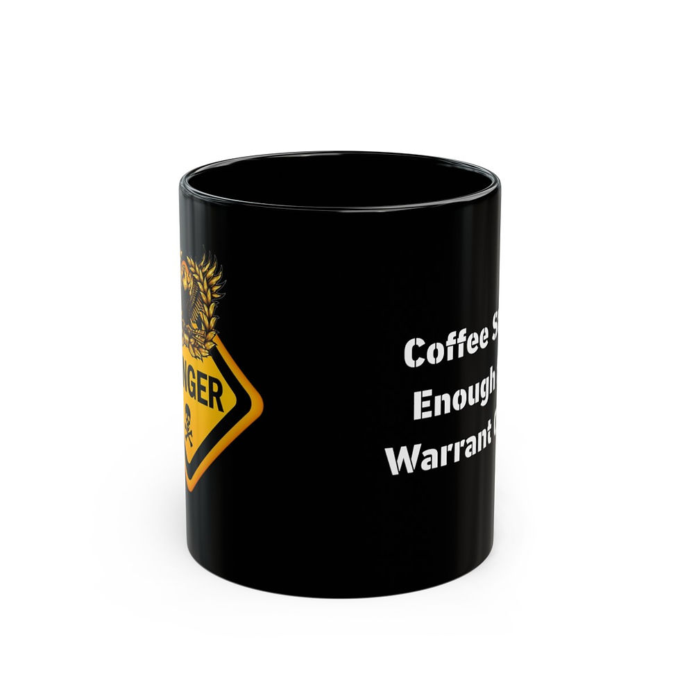 Thumbnail: Coffee Strong Enough for a Warrant Officer Black Mug (11oz, 15oz)