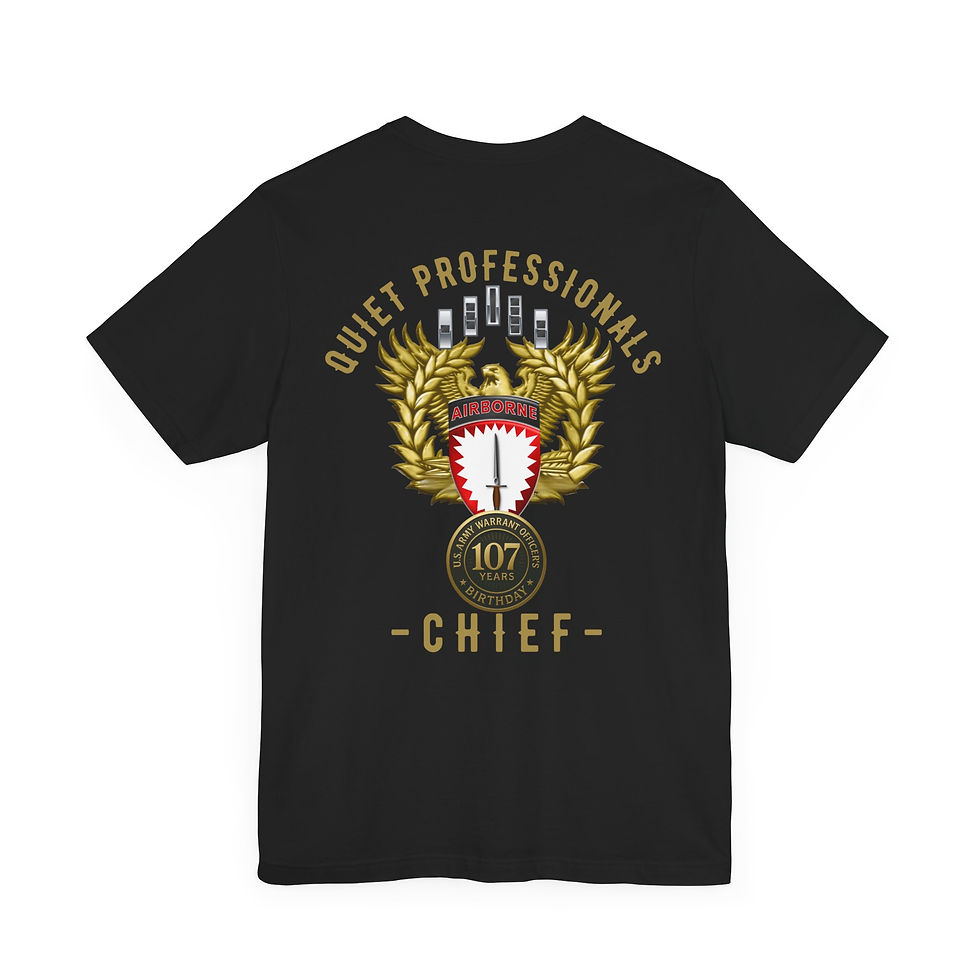 Thumbnail: (SHIPS from US) CHIEF 107TH Birthday Unisex Tee SOCEUR - Quiet Professionals