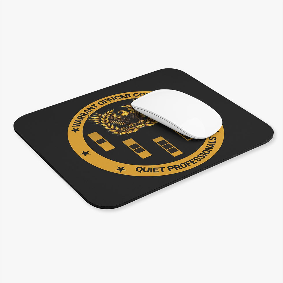 Thumbnail: Warrant Officer Mouse Pad | Quiet Professionals Gift 
