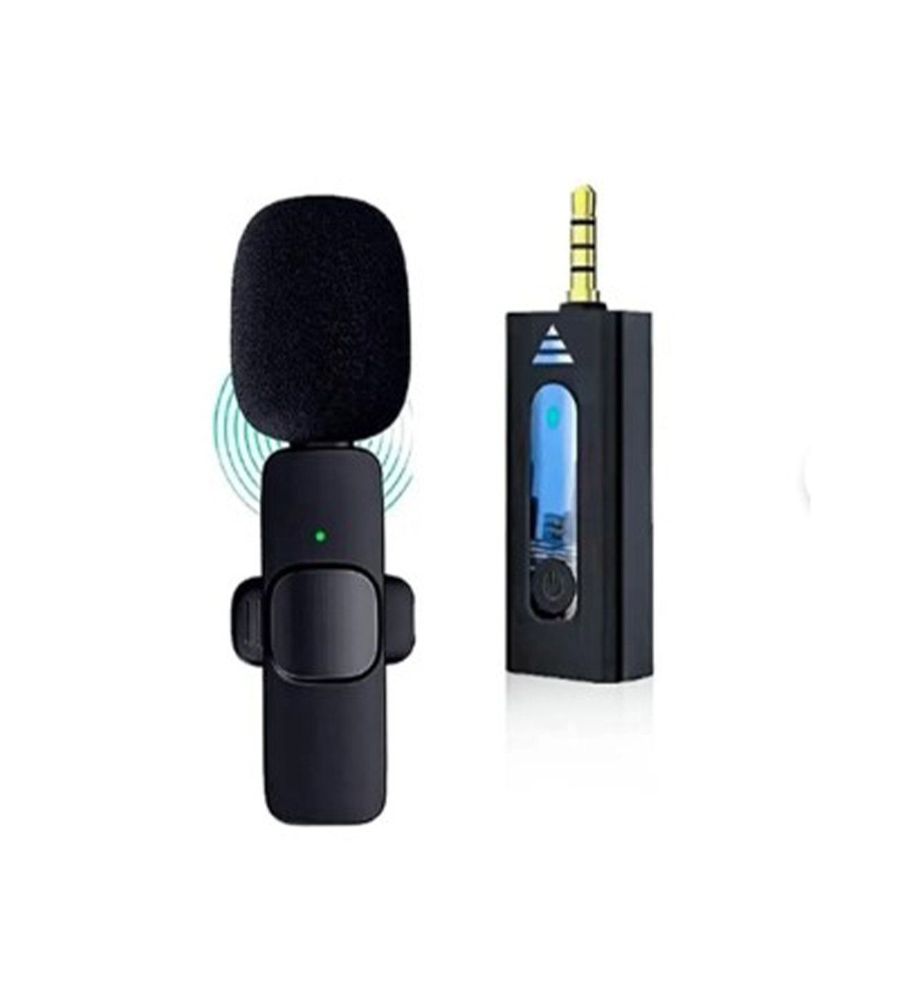 Universal K35 3.5mm Jack Girişli Kablosuz Bluetooth Yaka Mikrofonu