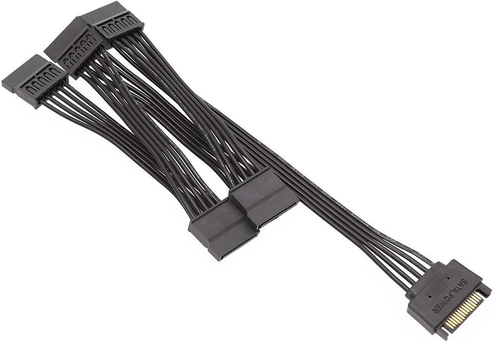 Molex Sata To 5x Power 15 Pin Hard Disk Hdd Güç Çoklayıcı Kablosu