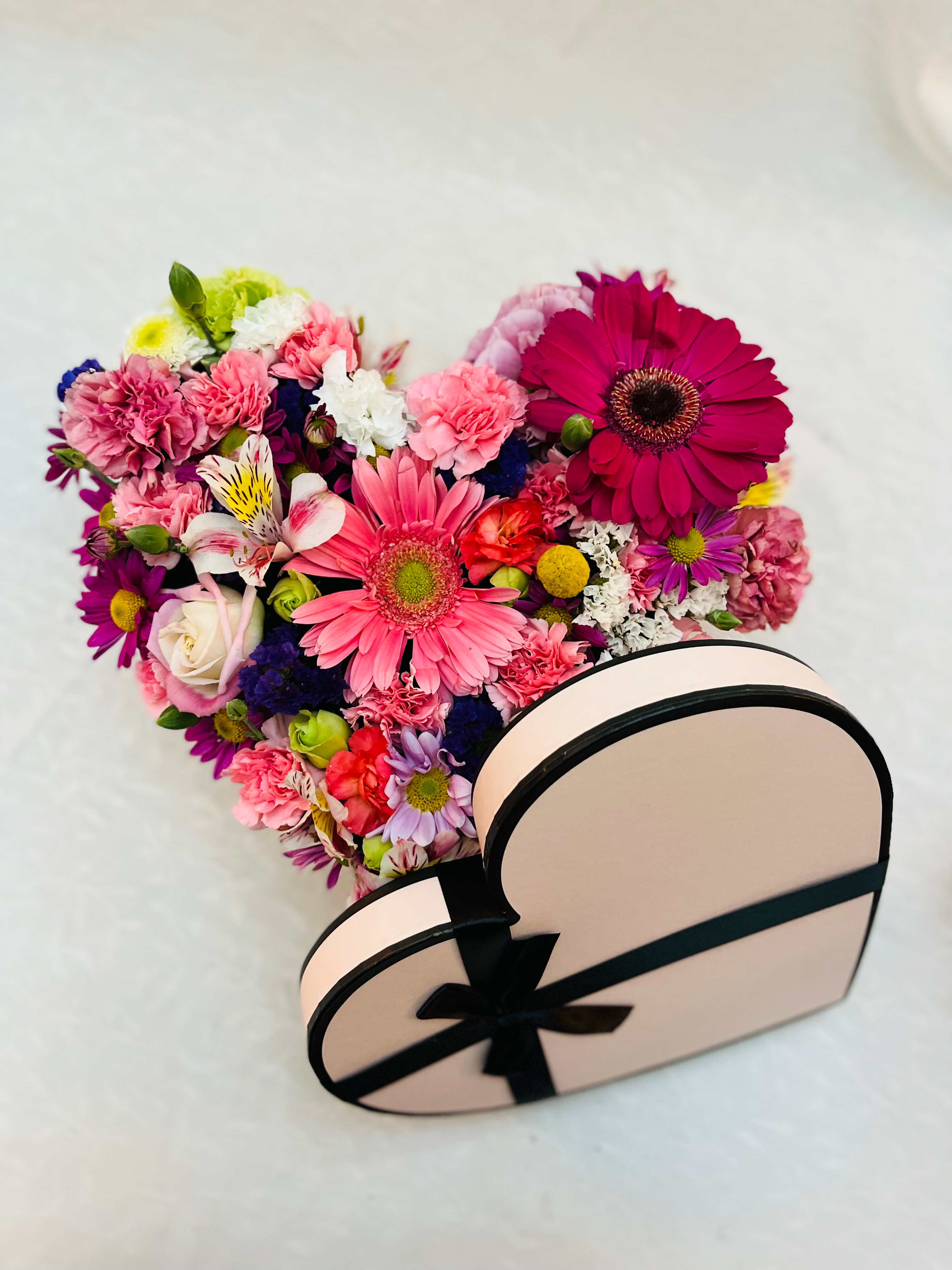 Caja Corazón Delux Mix Floral
