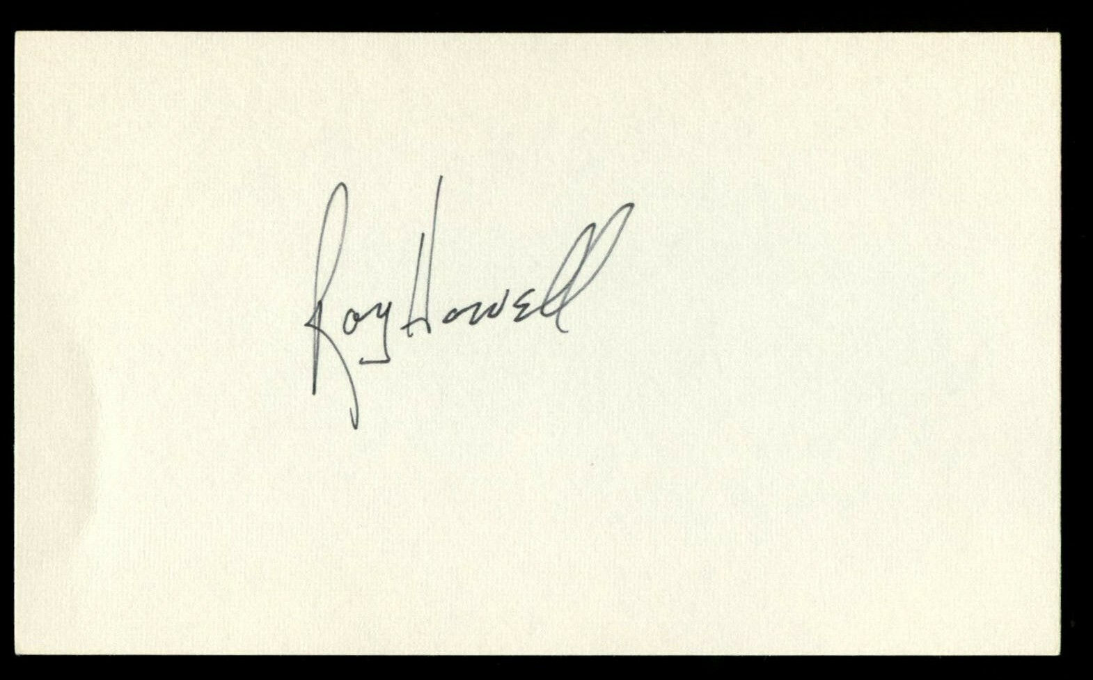 Roy Howell signed autograph auto 3x5 index card Baseball Player 9442