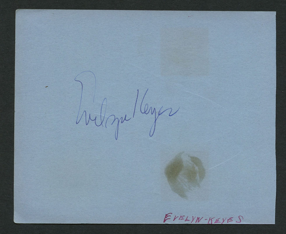 Thumbnail: Evelyn Keyes d2008 & Katharine Cornell d1974 signed autograph 5x6 Album Page T6