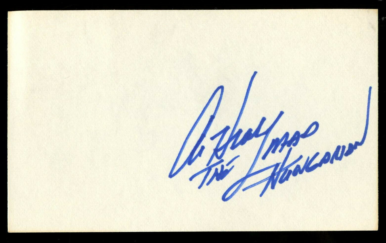 Al Hrabosky signed autograph auto 3x5 index card Baseball Player 9502