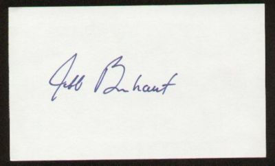 Jeff Brehaut signed autographed 3x5 card PGA Golfer