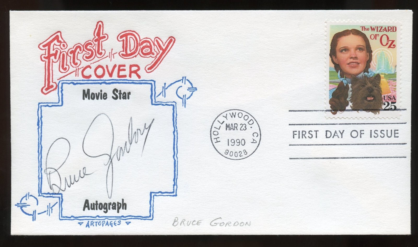 Bruce Gordon d2011 signed autograph auto Actor The Untouchables First Day Cover