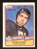 George Connor signed autograph 1989 SWELL Football HOF