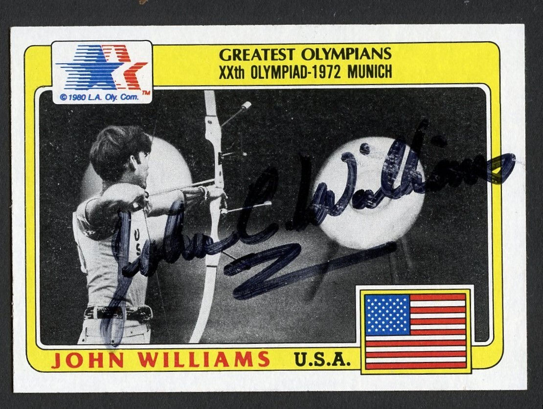 John Williams #74 signed autograph auto 1983 Topps Greatest Olympians Card