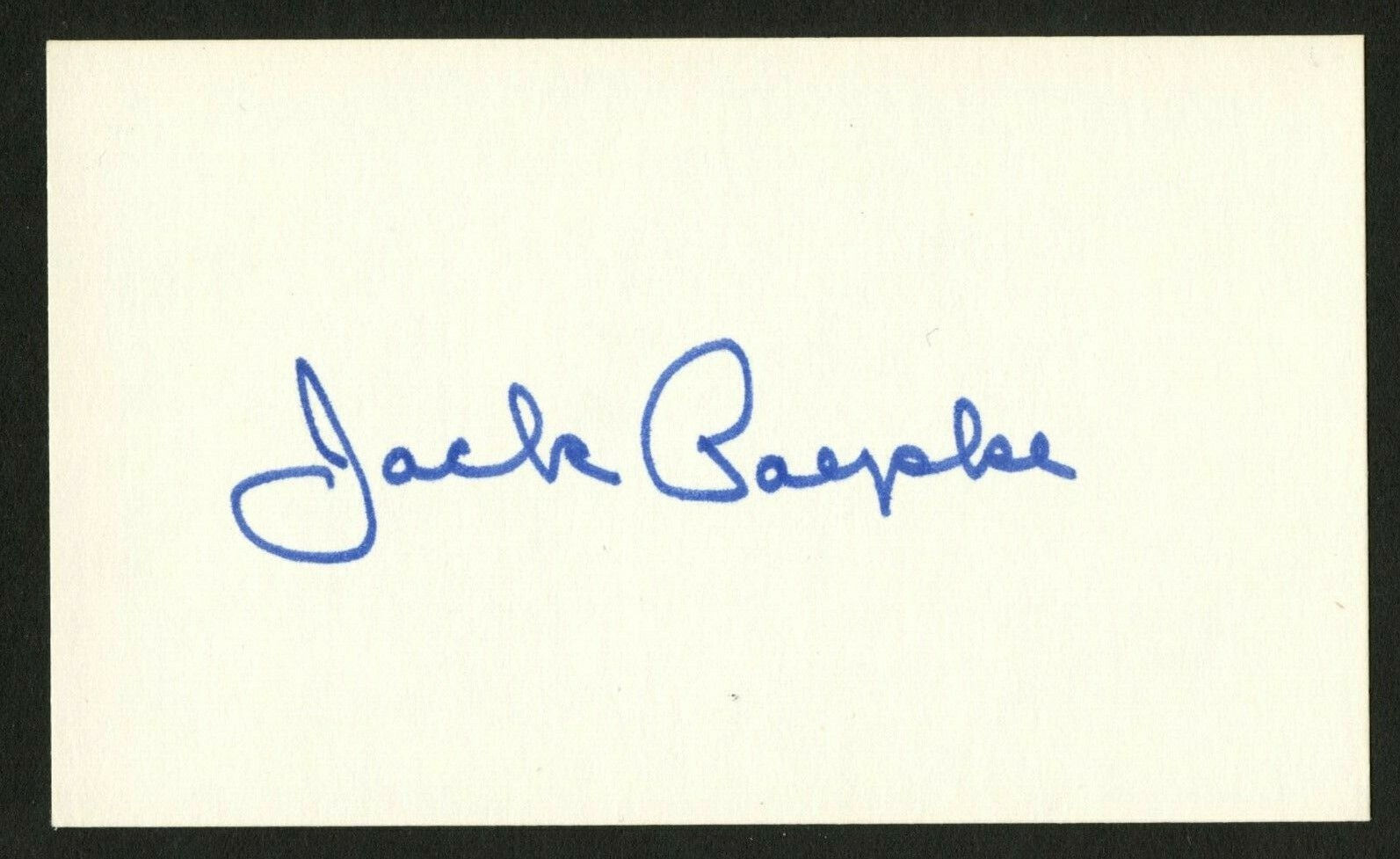 Jack Paepke d.2014 signed autograph auto 3x5 index card Baseball Player 9870