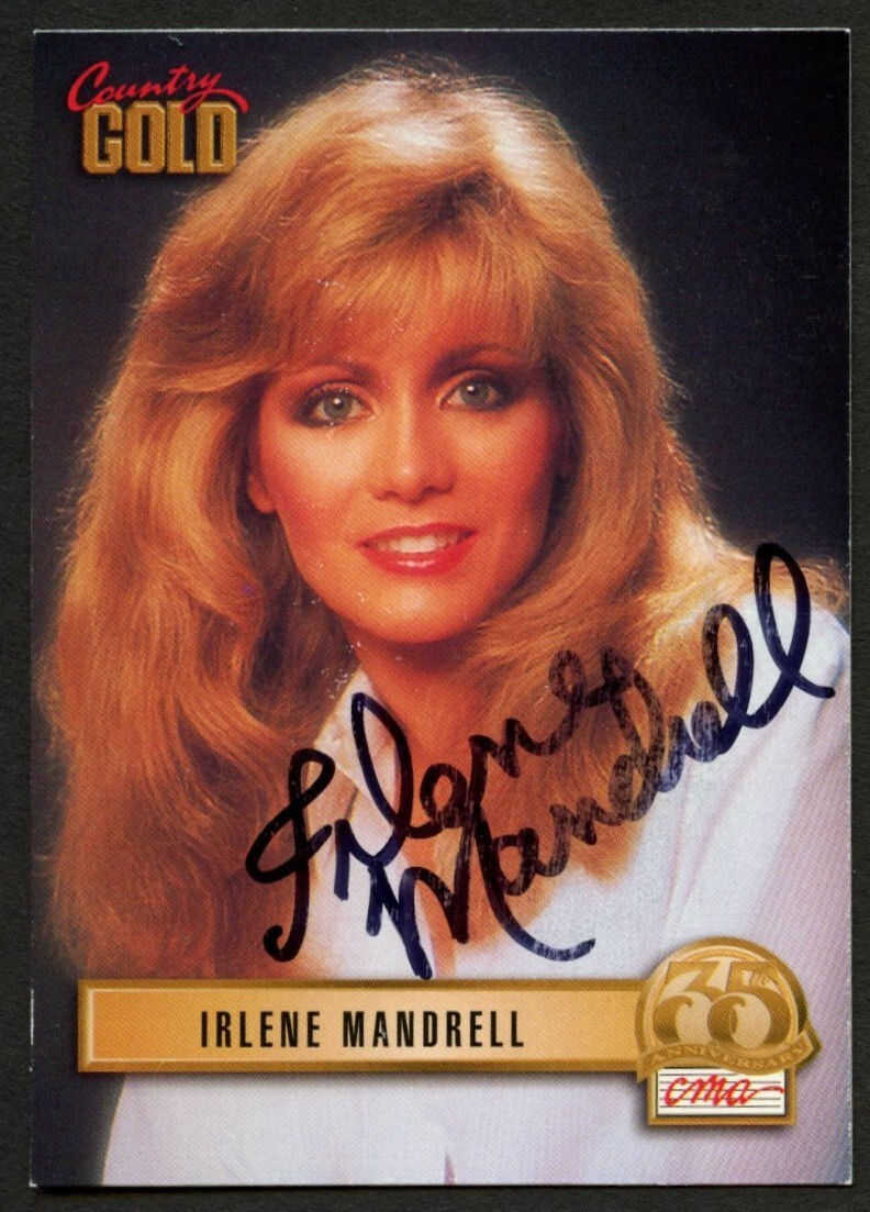 Irlene Mandrell #52 signed autograph auto 1993 Sterling Country Gold Card