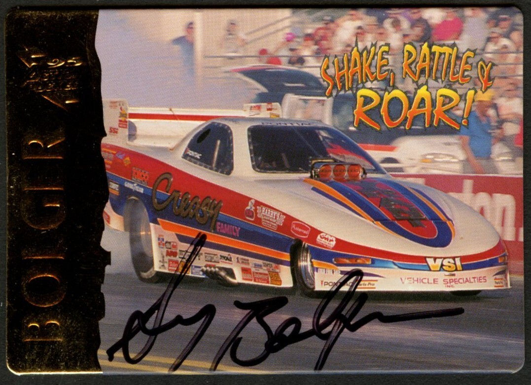 Gary Bolger #19 signed autograph auto 1995 Action Packed NHRA Trading Card