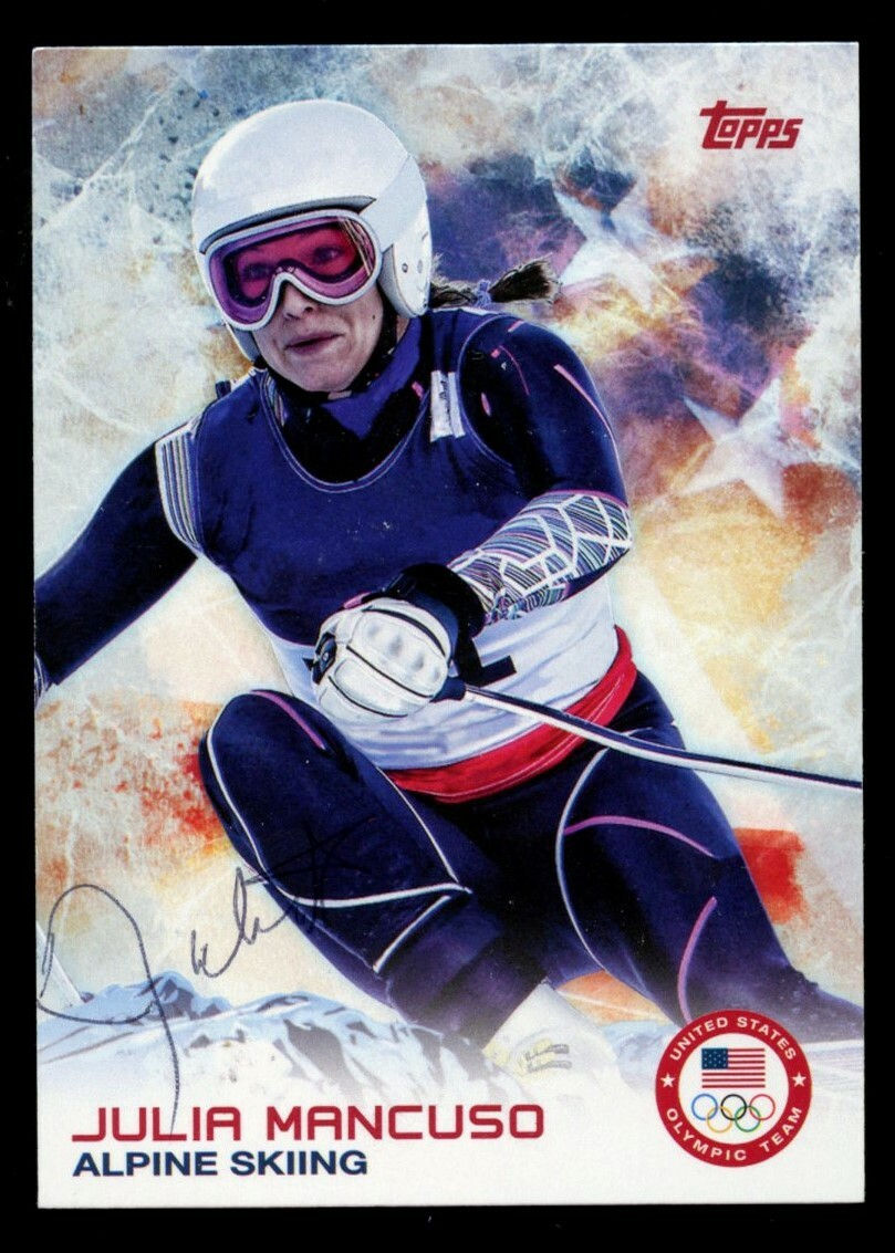 Julia Mancuso #59 signed autograph auto 2014 Topps U.S. Winter Olympic Card