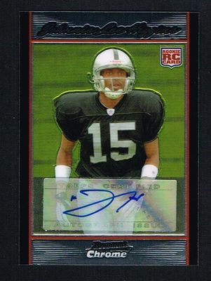 Johnnie Lee Higgins 2007 Bowman Chrome signed autograph auto Trading Card