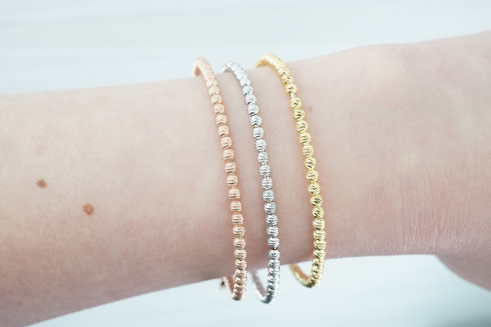 Thumbnail: Sterling Silver Beaded Bracelet