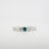 Thumbnail: 14k/Platinum 1/3ctw 3-Stone Blue & White Diamond Ring
