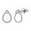Thumbnail: 14k .12ctw Diamond Loop Earrings
