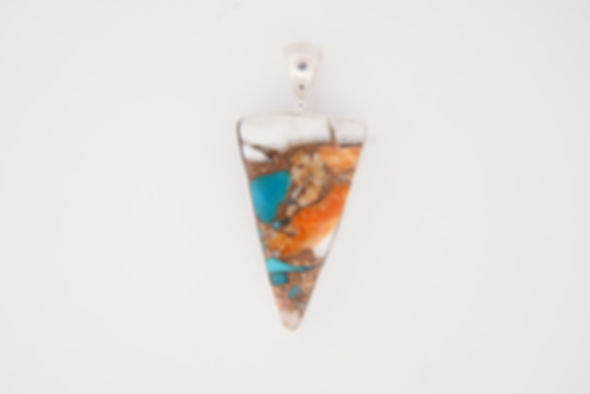 Sterling Silver Oyster Turquoise Pendant
