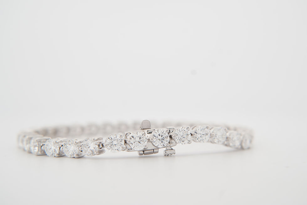 Thumbnail: 14k 9.96ctw Lab Grown Diamond Tennis Bracelet
