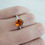 Thumbnail: 14k Oval Citrine & Diamond Accented Ring