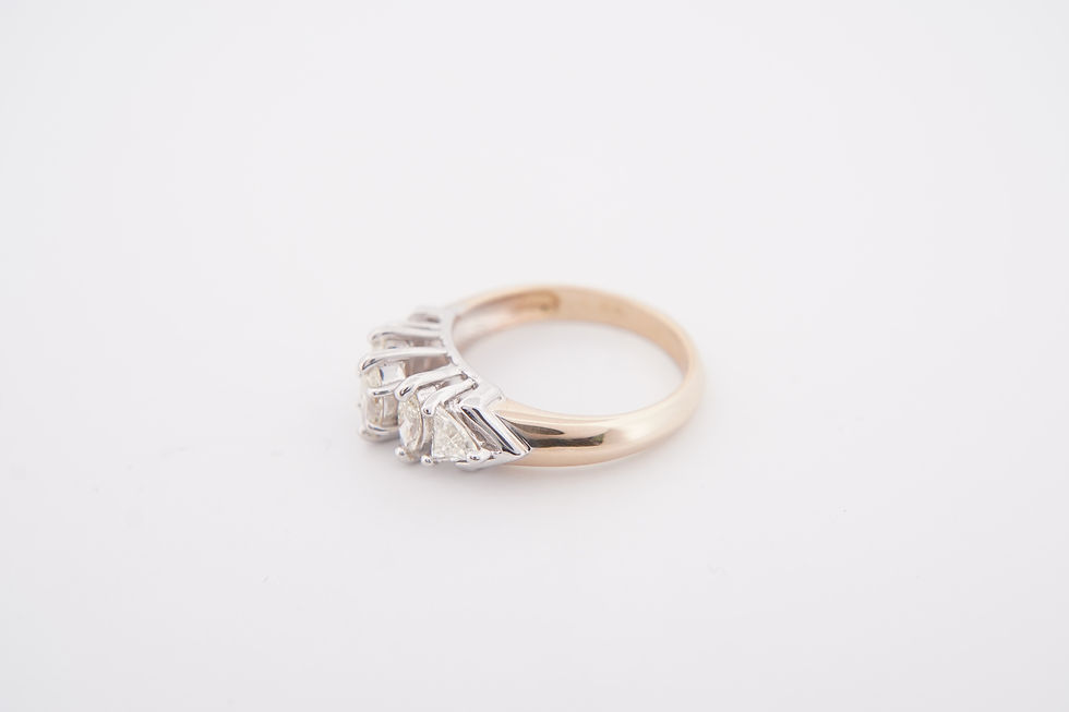 Thumbnail: 14k 1ctw Five Stone Diamond Ring